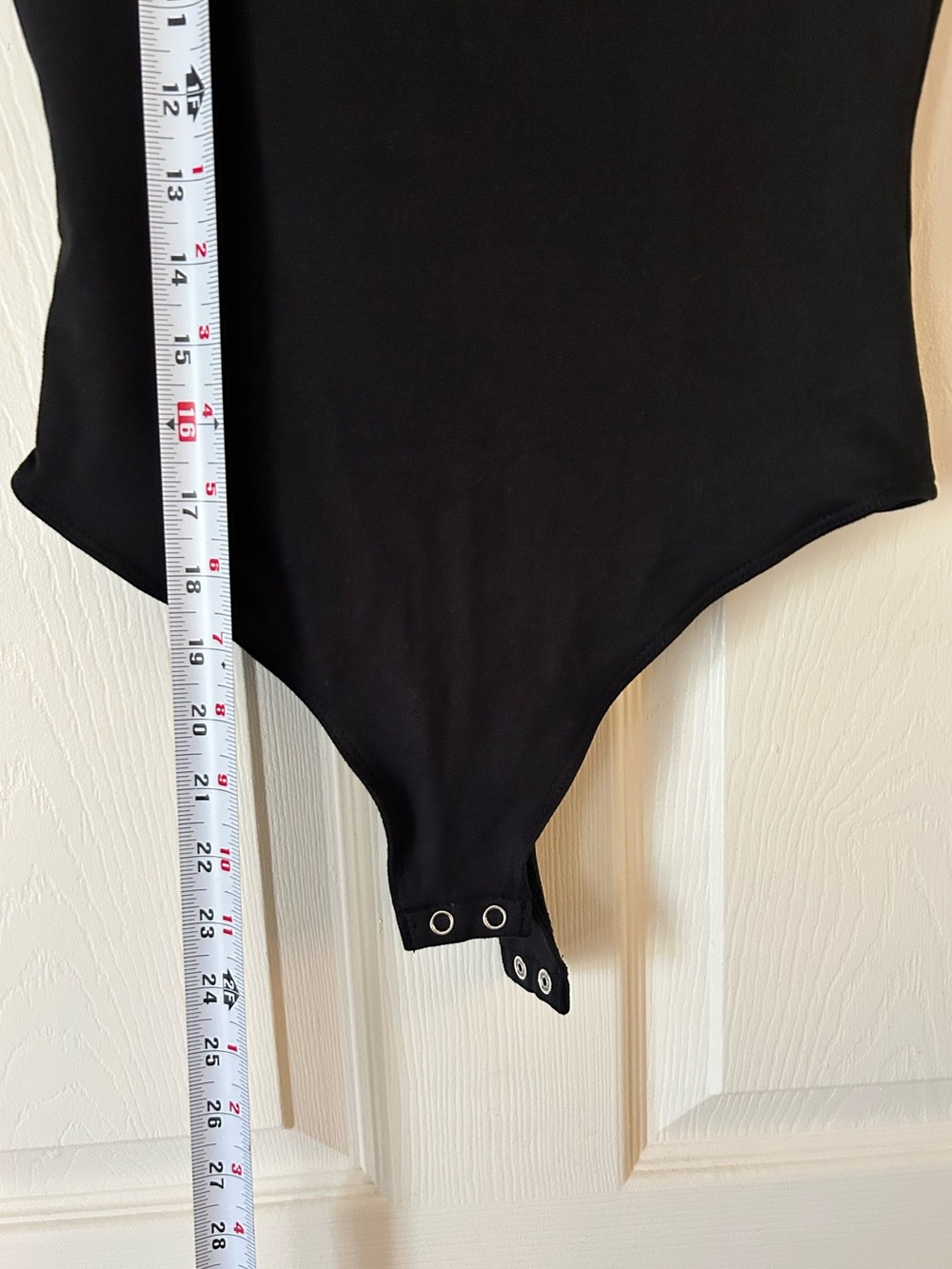 Popular 21 Black Short Sleeve Bodysuit Stretch Fitted Top - Size Small - Picture 10 of 10